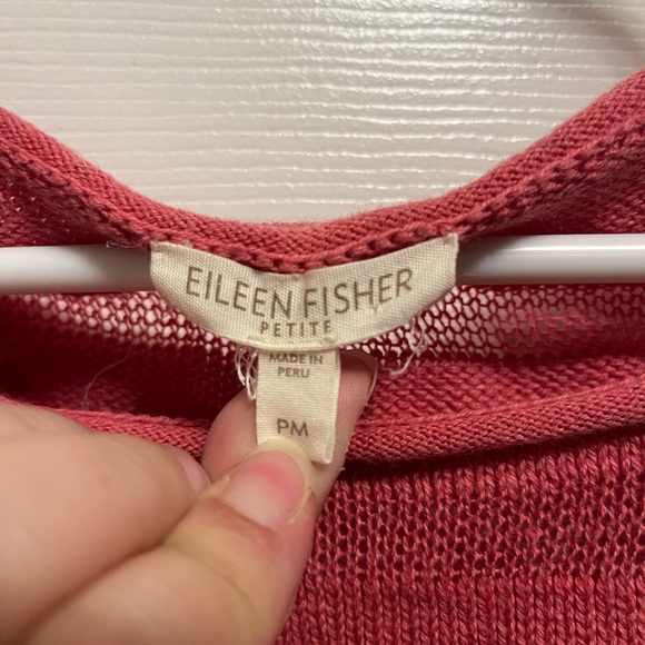 Eileen Fisher Sweater Womens
Med petite Pink Organic 
Breathable Beach Costal - Picture 3 of 7